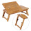 Adjustable Bamboo Laptop Desk Stand with Drawer and Cup Holder 7