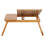Adjustable Bamboo Laptop Desk Stand with Drawer and Cup Holder 16