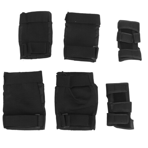 Multisport-Ausrüstungsset Größe M 40–65 kg schwarze Schutzpolster
