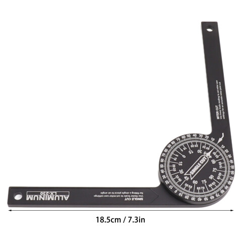 Precise Aluminum Alloy Miter Saw Protractor with 2 Laser Scales 1