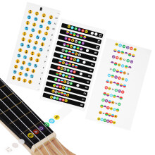 Autocollants Notes Ukulélé Papier Couleurs Vives Pour Débutants