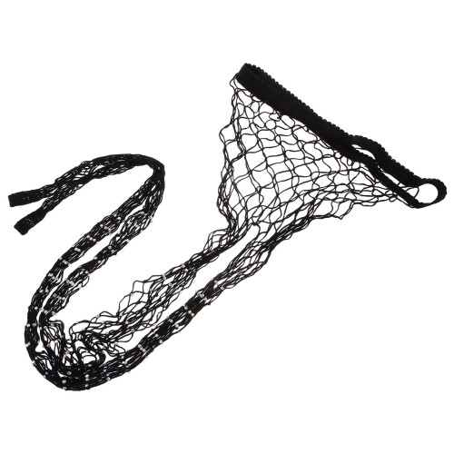 1St Schwarze Gemusterte Netzstrumpfhose Acrylfasern 2