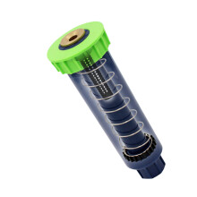 360 Grad Verstellbarer Kunststoff Sprinkler Mit Messingdüse Für Garten