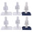 Raindrops Toilettensitz Befestigungsset Ersatzteile Kunststoff 6er Set 1