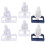 Raindrops Toilettensitz Befestigungsset Ersatzteile Kunststoff 6er Set 11