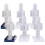 Raindrops Toilettensitz Befestigungsset Ersatzteile Kunststoff 6er Set 7