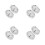8Pcs High Precision Silver Cigar Humidity Gauge with Plastic Cover 7