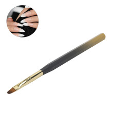 Leichter ABS-Nagelkunstpinsel mit Nylonborste, runder Design für Salon-Beauty