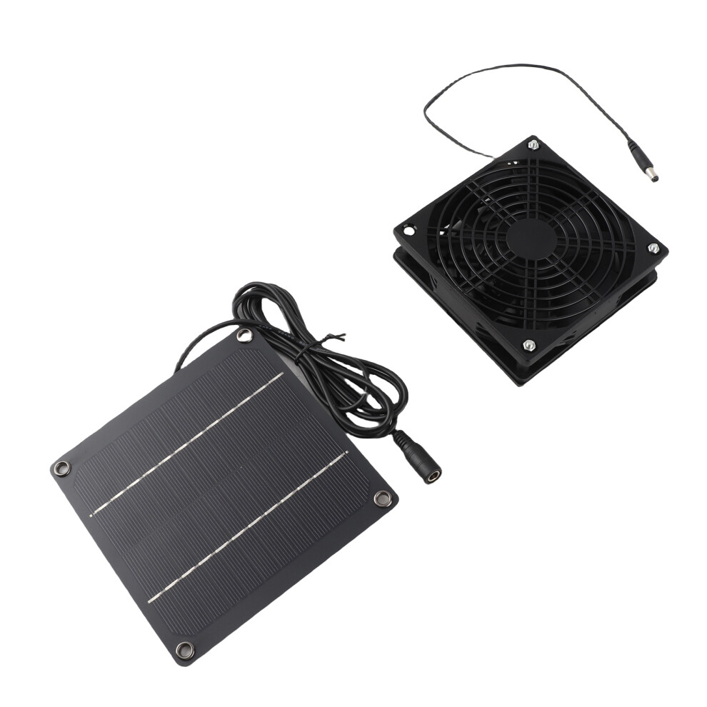 Weatherproof 3W Solar Fan With 152.6Cfm For Pet Houses & Sheds 4931353639189