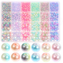 Box Gradient Perlhalskette Handgefertigt ABS