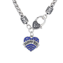 Daddys Girl Herz Anhänger Halskette Für Vatertag Geschenk