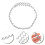 Rhinestone Banding Blattform Silber 1 3