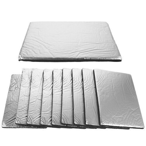 Schalldämmmatte Silber 10 Stk 25 X 18 X 0,5 Cm