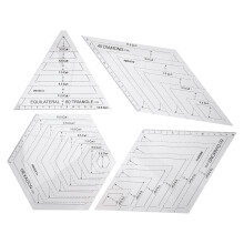 Raindrops 4 Teile Schablonen Patchwork Lineal Bastelwerkzeug Set