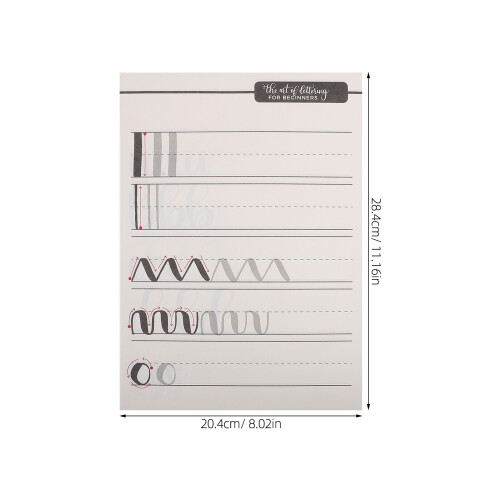 Schreibheft Handschriftenbuch Kalligraphie Übungsbuch 1