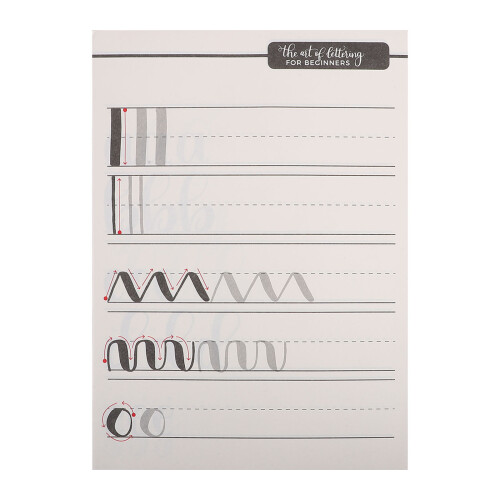 Schreibheft Handschriftenbuch Kalligraphie Übungsbuch 2