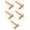 5Pcs Bamboo Document Storage Tube Portable Waterproof 5