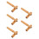 5Pcs Bamboo Document Storage Tube Portable Waterproof 6