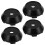 Raindrops Auto Velbekleding Zwart ABS 4 Stuks 10