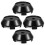 Raindrops Auto Velbekleding Zwart ABS 4 Stuks 9