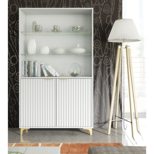 Creative Furniture Tide Crest 175cm Display Cabinet - White 2
