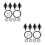 8 Pcs Bumper Bolts Set Replacement For Car Shield 6