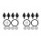 8 Pcs Bumper Bolts Set Replacement For Car Shield 10