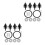 8 Pcs Bumper Bolts Set Replacement For Car Shield 8