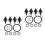 8 Pcs Bumper Bolts Set Replacement For Car Shield 4