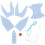Origami Kraanvogel Auto Ornament Pu 1 Set 8