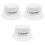 3 Pcs Summer Sun Hat Letter Pattern Breathable UV Protection White M 3