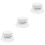 3 Pcs Summer Sun Hat Letter Pattern Breathable UV Protection White M 5