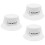 3 Pcs Summer Sun Hat Letter Pattern Breathable UV Protection White M 6