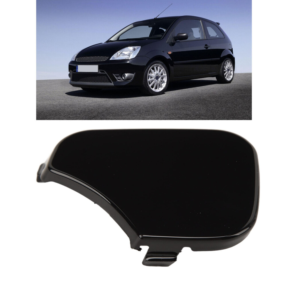 For Fiesta Mk6 05-08 Front Bumper Tow Hook Cap Black 4931353641076