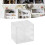 Transparent Plastic Grid Storage Box 6 Compartments Jewelry Organizer 10