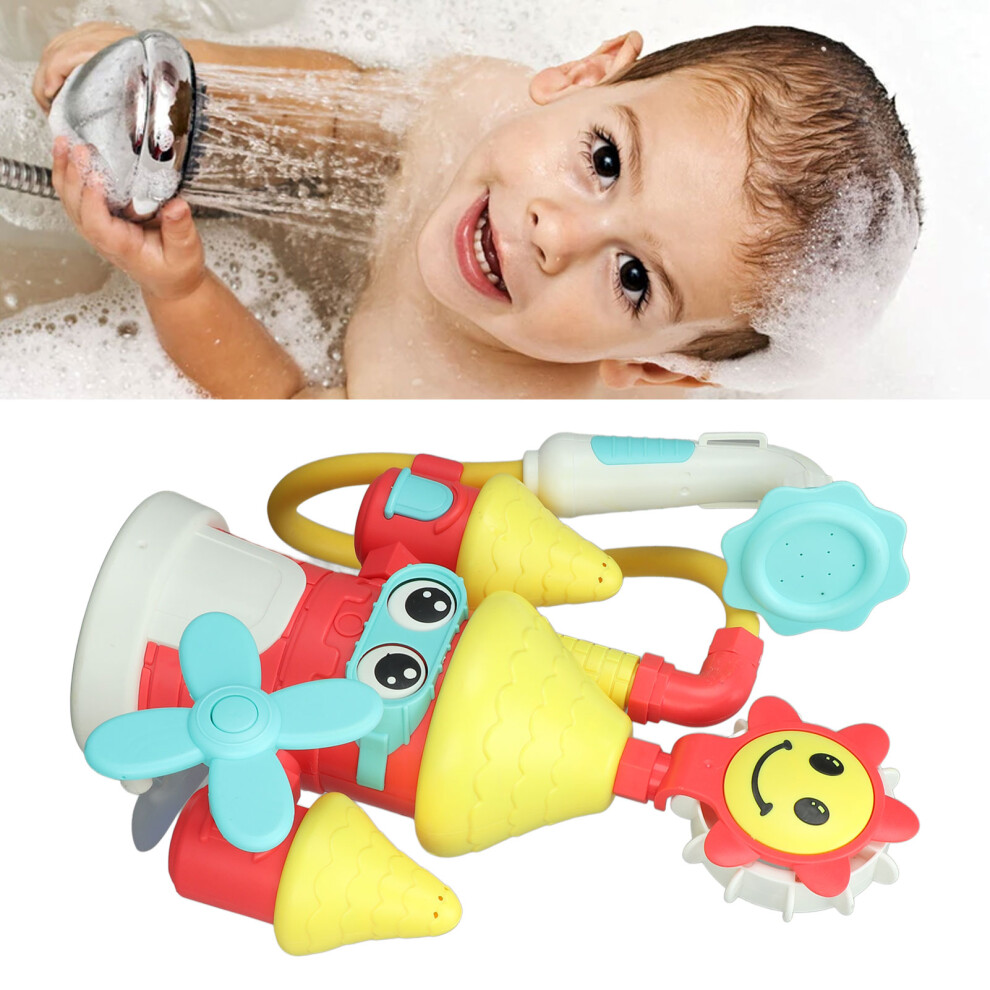 Baby Castle Water Spray Toy with Suction Cup, 30.4cm Bathtub Shower Fun
