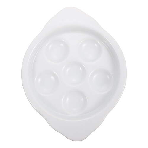3 Pcs Ceramic Escargot Plate Snail Baking Dish Conch Holder