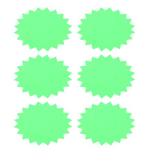300 Sheets Fluorescent Explosion Stickers Advertising Paper Price Tags
