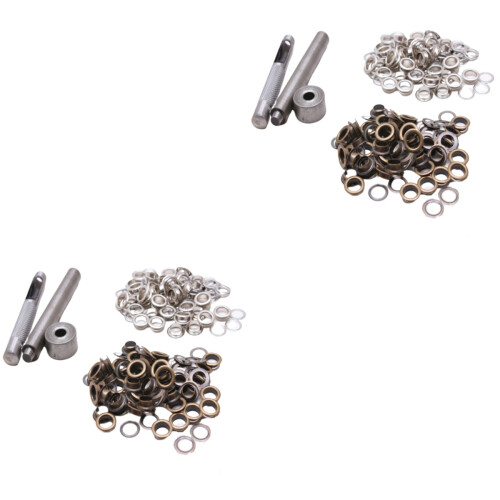 200 Sets Brass Grommets And Eyelets Kit With Tools For Crafts 2