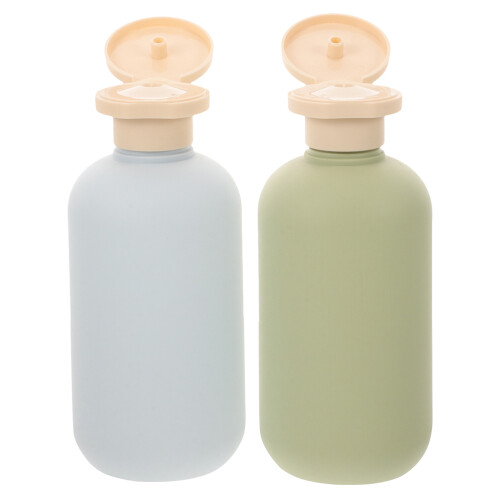6 Pcs Travel Size Refillable Shampoo Conditioner Bottles Flip Cap