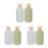 6 Pcs Travel Size Refillable Shampoo Conditioner Bottles Flip Cap 5