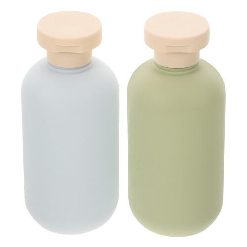 6 Pcs Travel Size Refillable Shampoo Conditioner Bottles Flip Cap 2