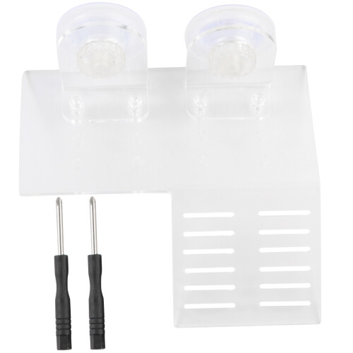 3Pcs Turtle Dock Basking Platform Floating Pier With 2 Suction Cups White
