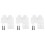 3Pcs Turtle Dock Basking Platform Floating Pier With 2 Suction Cups White 4