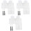 3Pcs Turtle Dock Basking Platform Floating Pier With 2 Suction Cups White 3