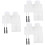 3Pcs Turtle Dock Basking Platform Floating Pier With 2 Suction Cups White 6