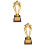 2Pièces Trophées Dorés Événement Récompense Cérémonie 7