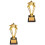 2Pièces Trophées Dorés Événement Récompense Cérémonie 3