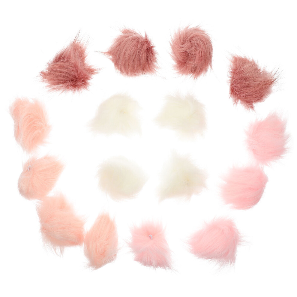 64 Pcs Shoes Simulation Fur Clothing Fluffy Fuzzy Handmade Balls-image-OPC-PKZZSQQ-NEW