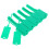 100 Groene Plastic Waterdichte Sleutelhangers Etiketten 10